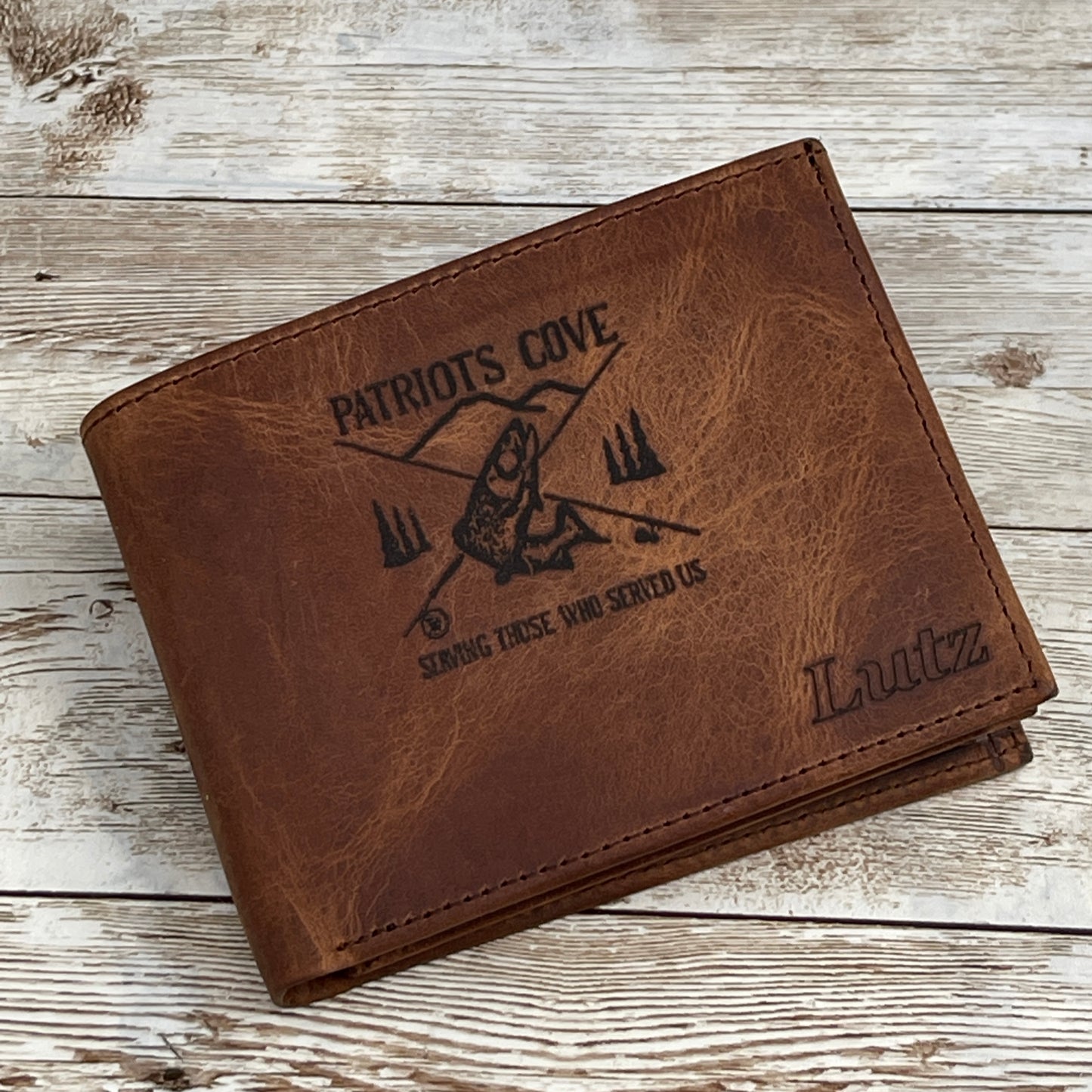 Green Handmade Leather Wallet