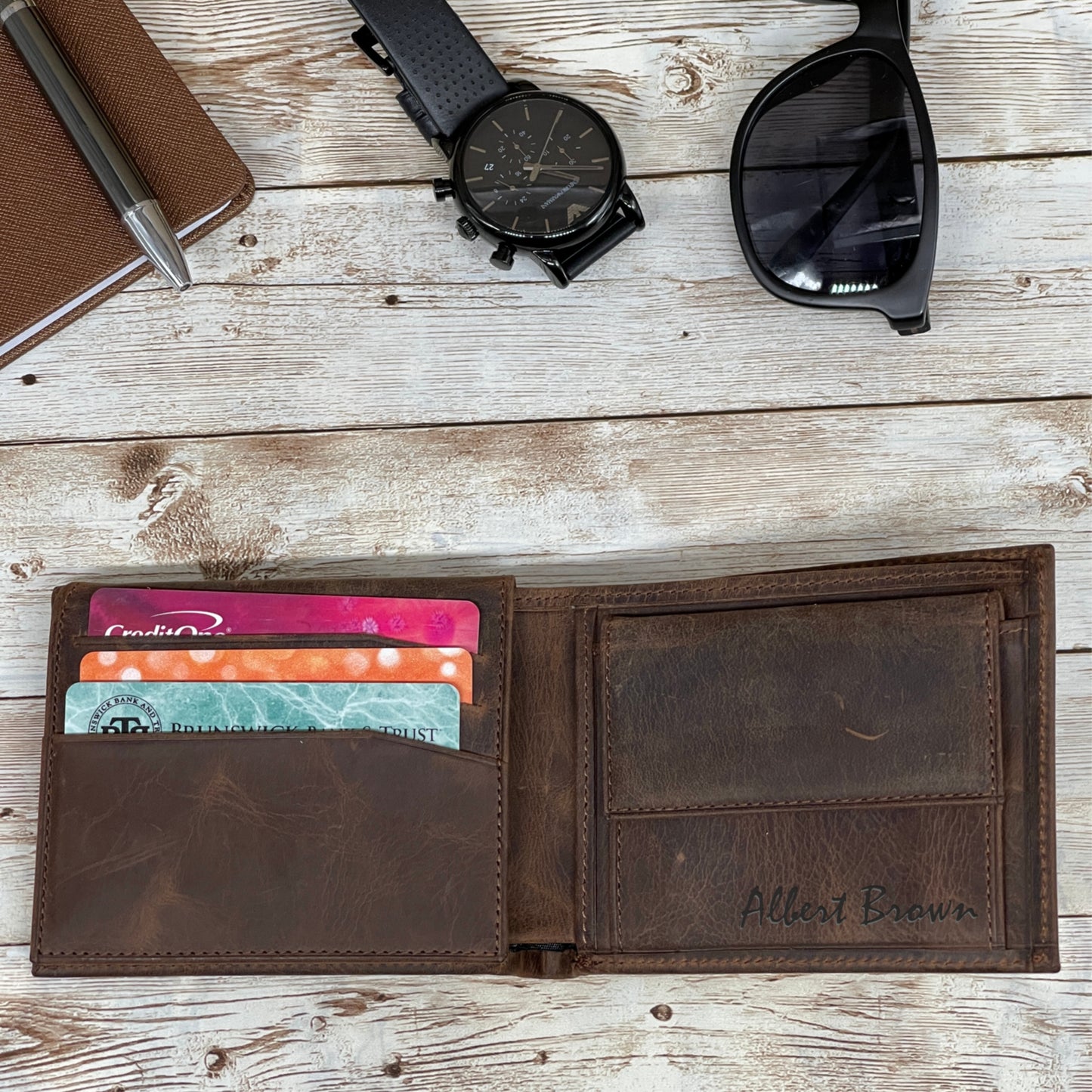 Dark Brown Handmade Leather Wallet