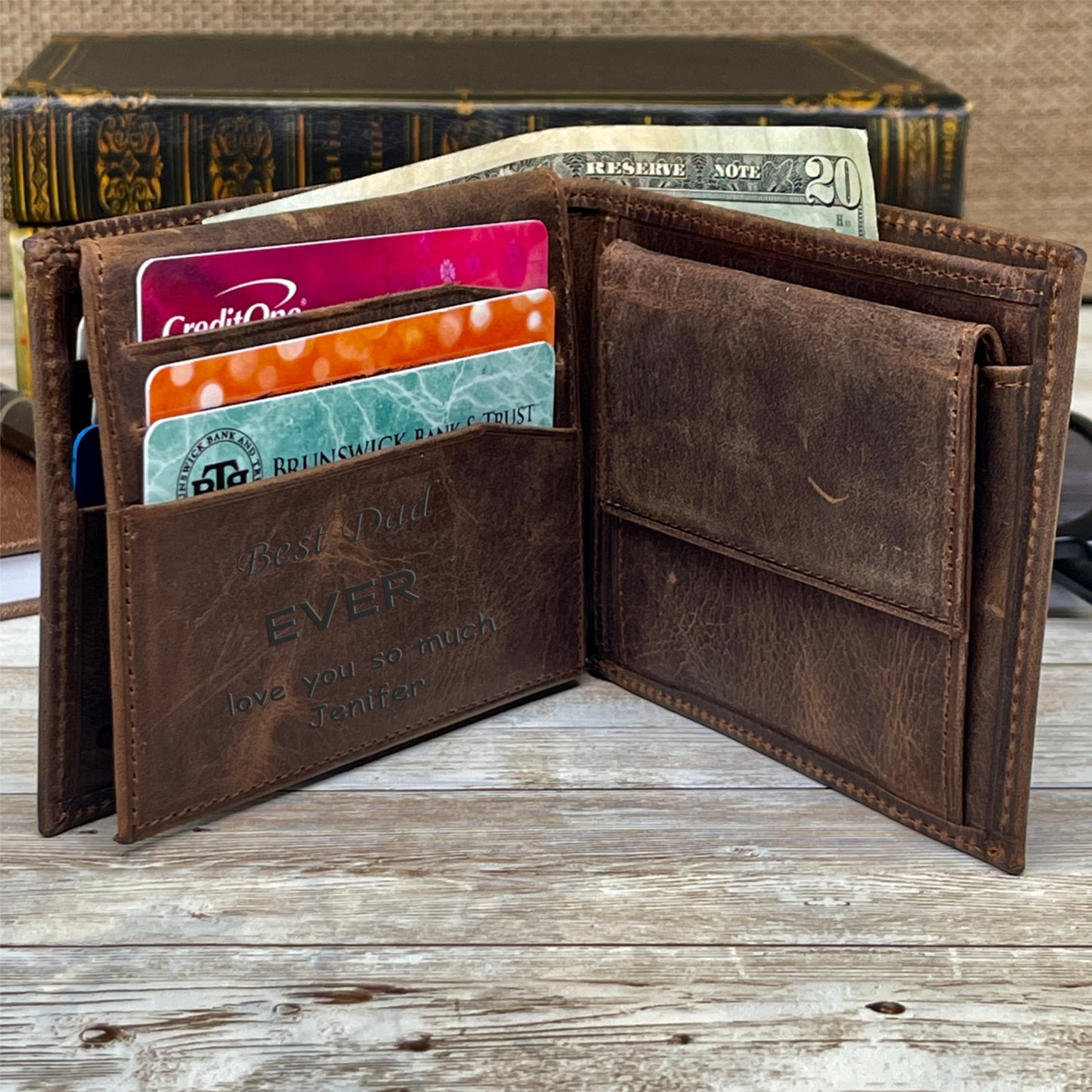 Dark Brown Handmade Leather Wallet