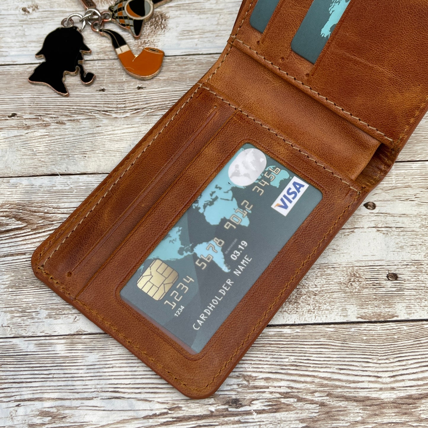 Tan Leather Minimalist Wallet