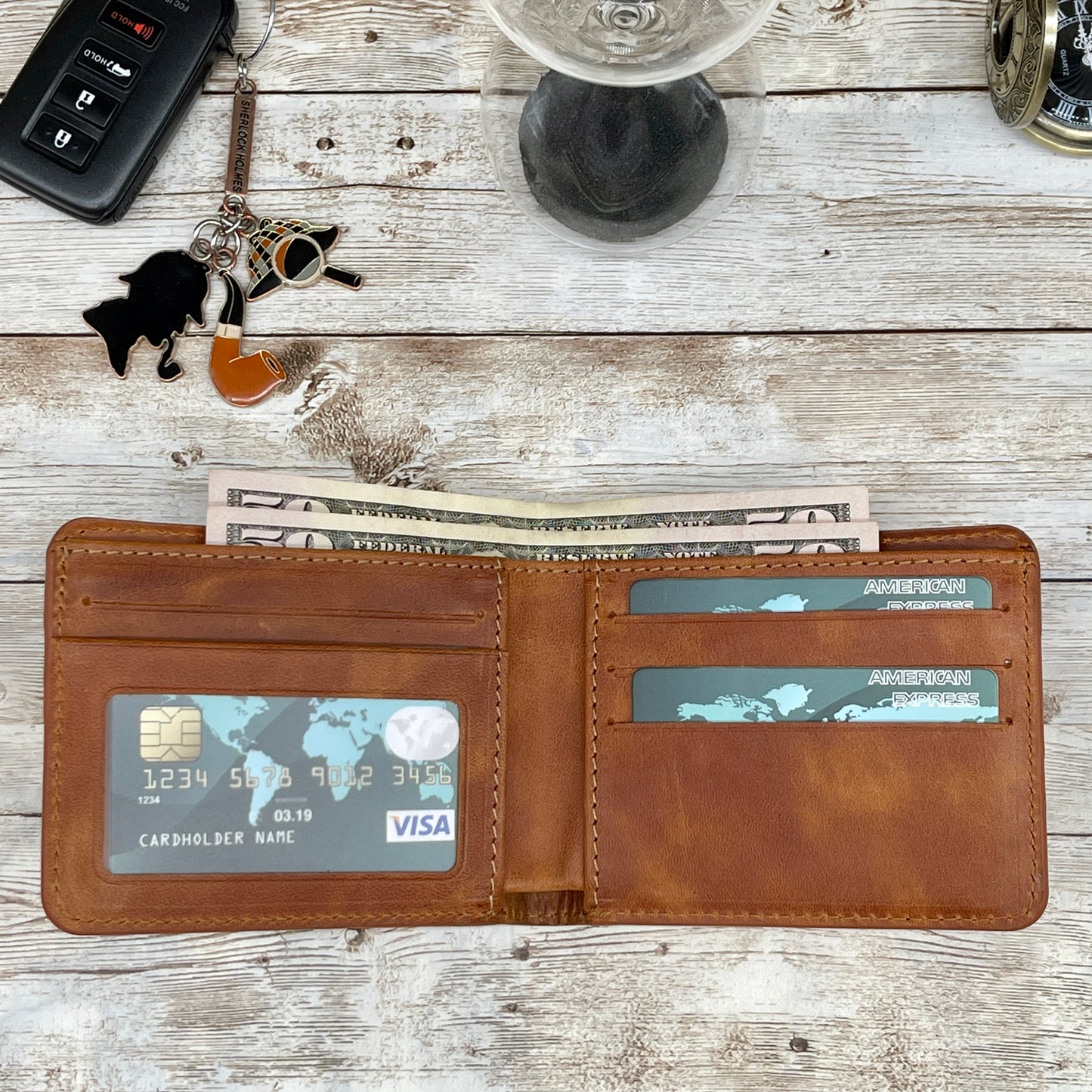 Tan Leather Minimalist Wallet