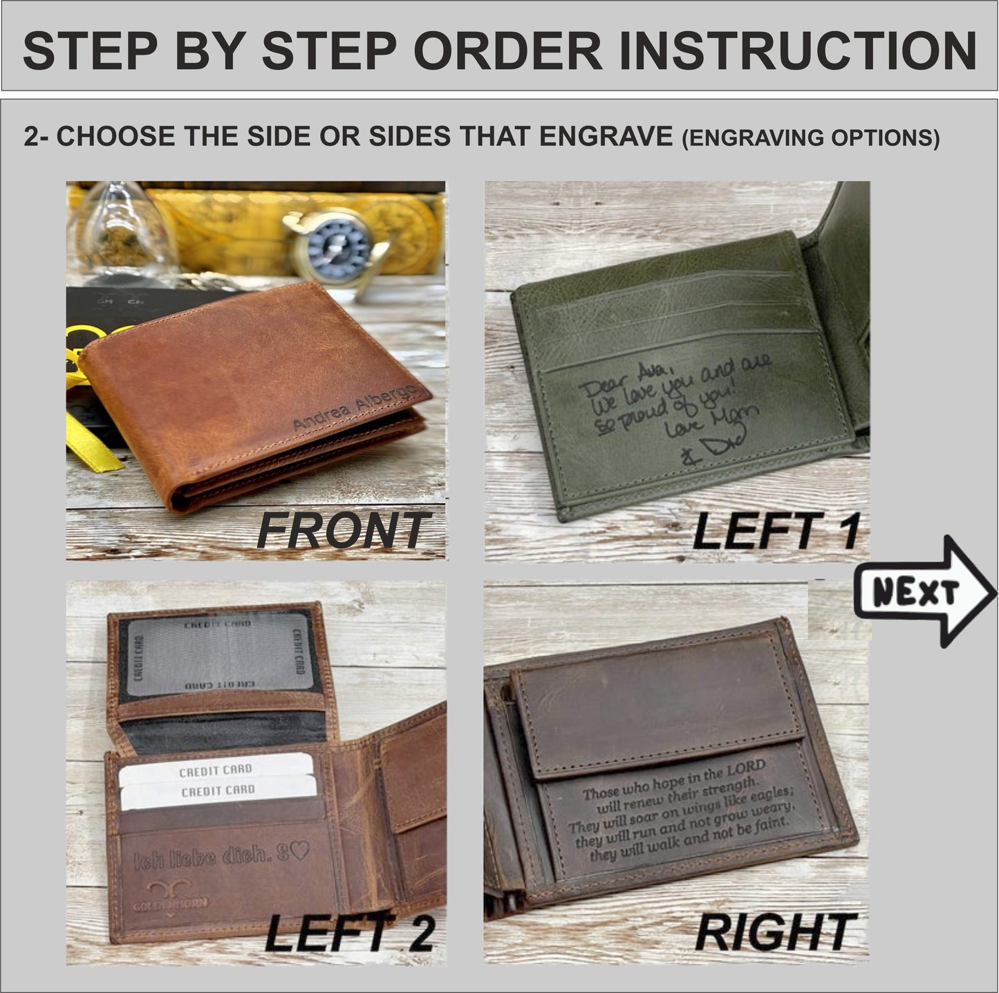 Black Handmade Leather Wallet