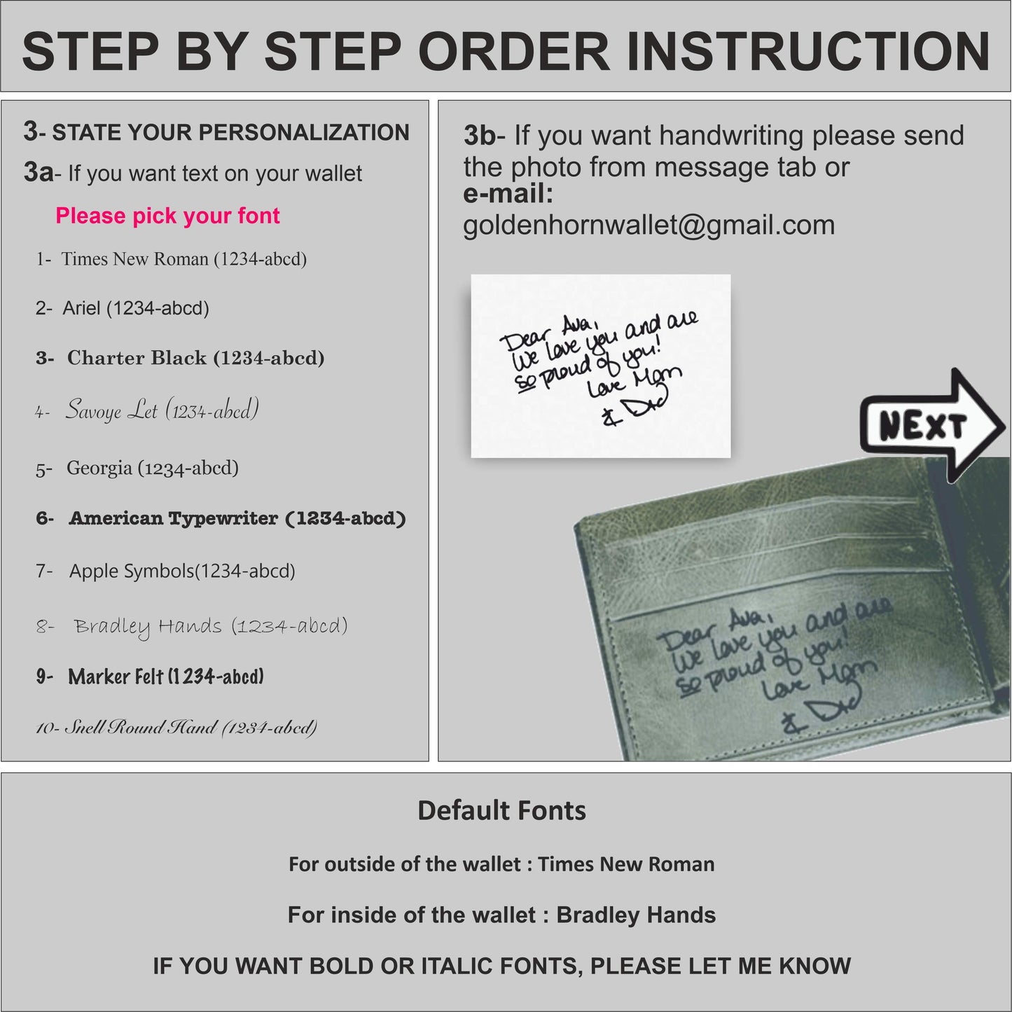 Black Handmade Leather Wallet