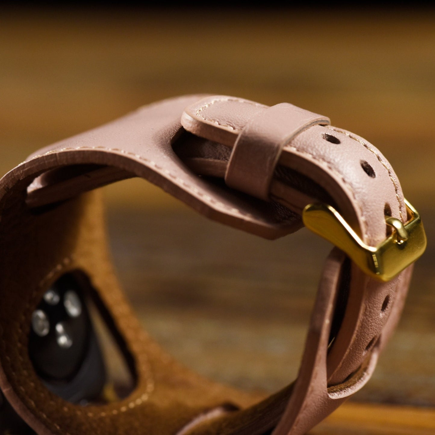 Nude Pink Apple Watch Leather Band 38mm, 40mm, 42mm and 44mm iWatch for Series 6-5-4-3-2-1, Free Laser Engraving