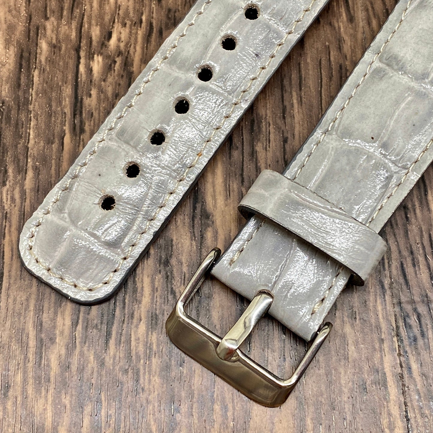 White Croco Apple Watch Leather Bands Apple Watch Band for Man Apple iWatch Strap Gift, For Apple Watch Series 1-2-3-4-5-6