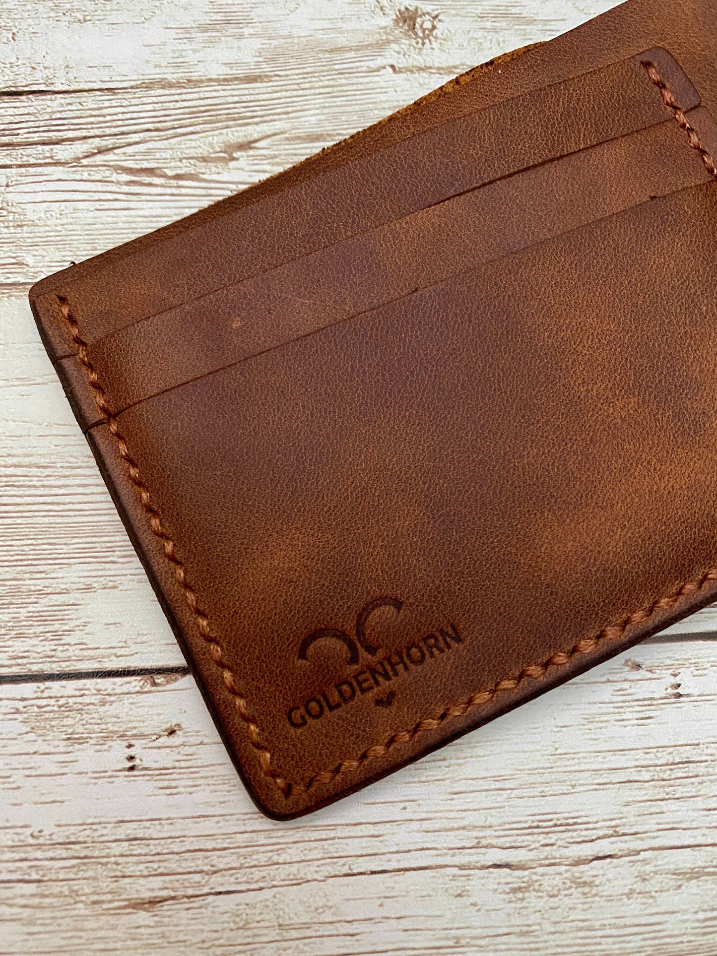 Leather Wallet Personalized for Him, Personalized Gift for Godfather, Customized Handmade Wallet, Father Day Gift