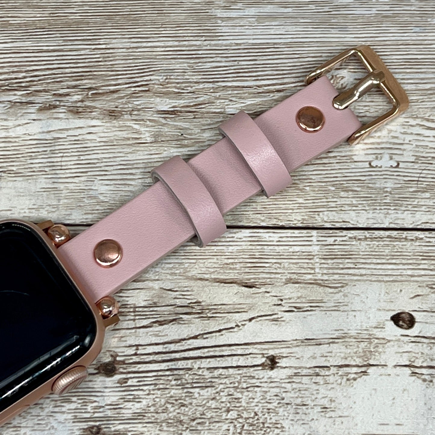 Pink Apple Watch Band 38mm 40mm 42mm 44mm, Slim Light Pink Band for Apple Watch Series 1 2 3 4, iwatch Band for Women