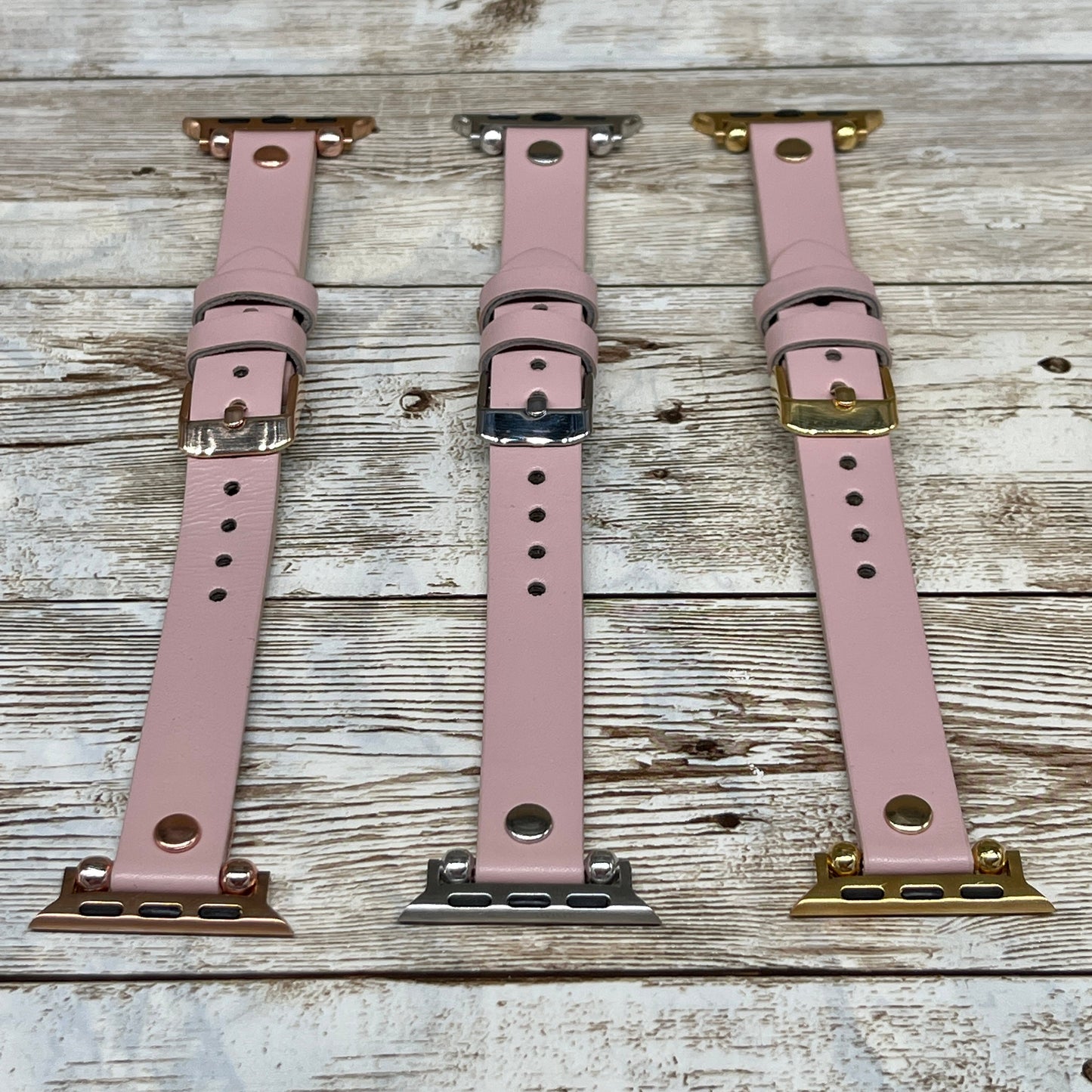 Pink Apple Watch Band 38mm 40mm 42mm 44mm, Slim Light Pink Band for Apple Watch Series 1 2 3 4, iwatch Band for Women