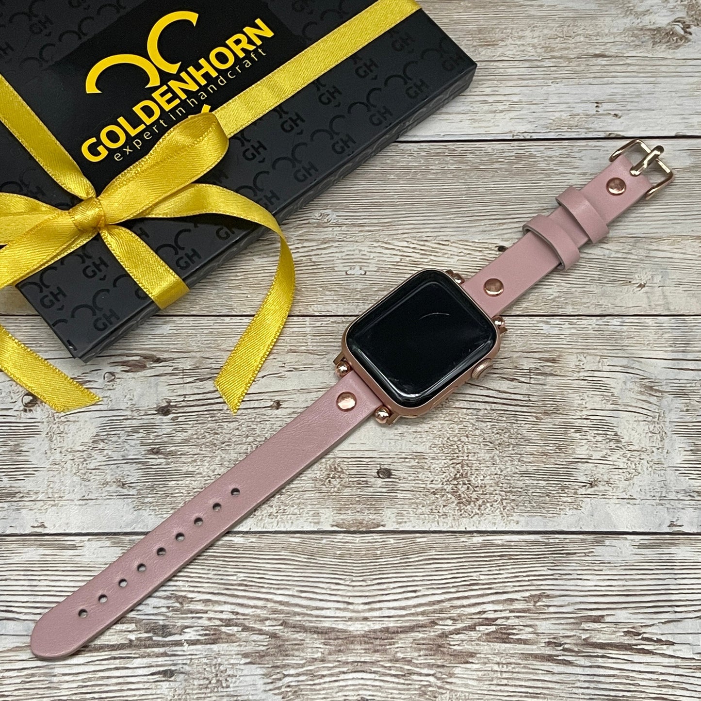 Pink Apple Watch Band 38mm 40mm 42mm 44mm, Slim Light Pink Band for Apple Watch Series 1 2 3 4, iwatch Band for Women