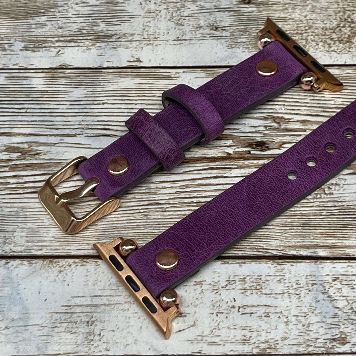 Purple Apple Watch Band, 42mm, 38mm, 40mm, 44mm for Series 1-2-3-4-5-6-SE, Gift for Anniversary, Free Laser Engraving,  Mother Day Gift
