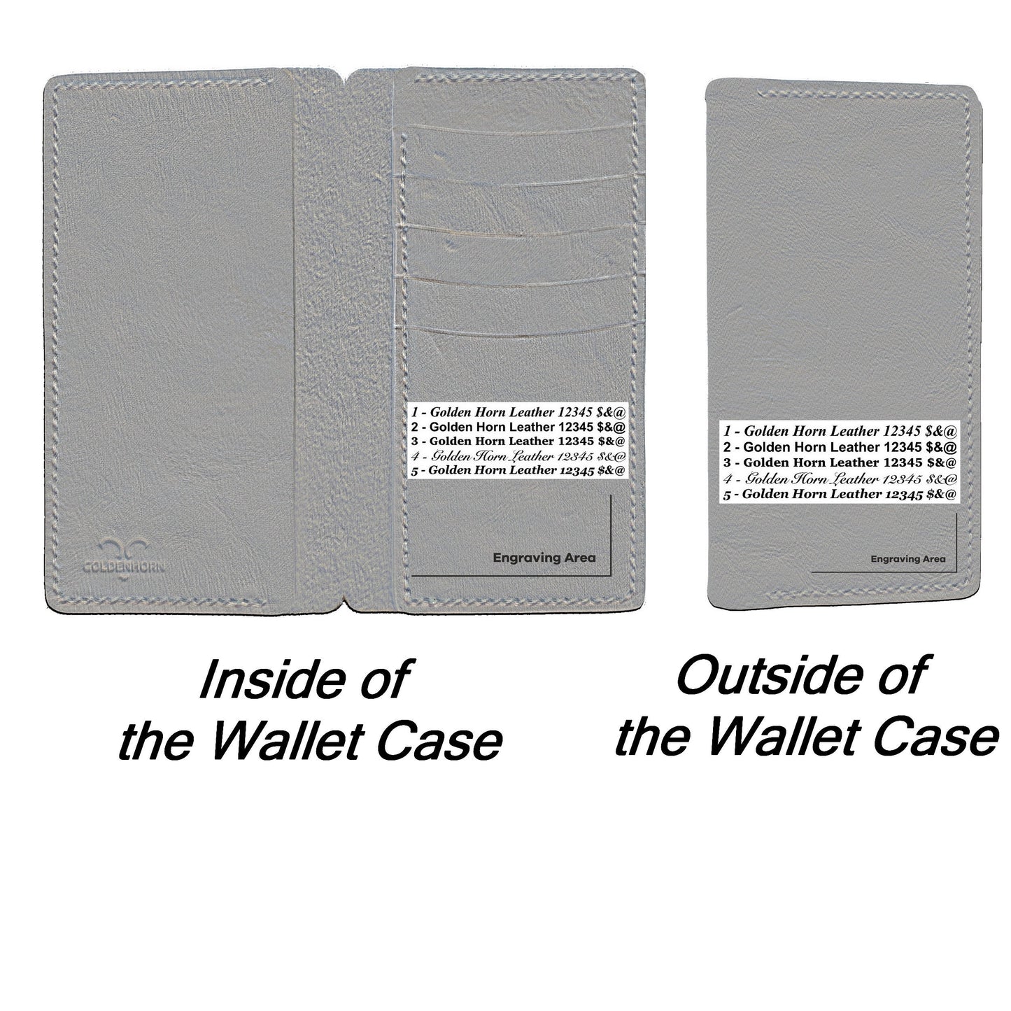 iPhone Leather Wallet Case, Free Personalized Leather Credit Card, Cash and Phone Holder For iPhone 6, 7, 8, X, 11 and 12 Models
