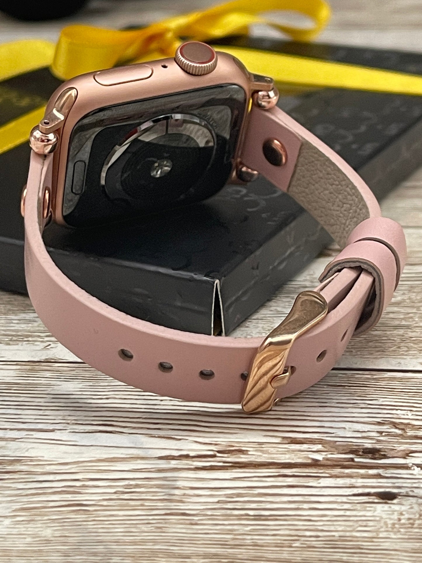 Pink Apple Watch Band 38mm 40mm 42mm 44mm, Slim Light Pink Band for Apple Watch Series 1 2 3 4, iwatch Band for Women
