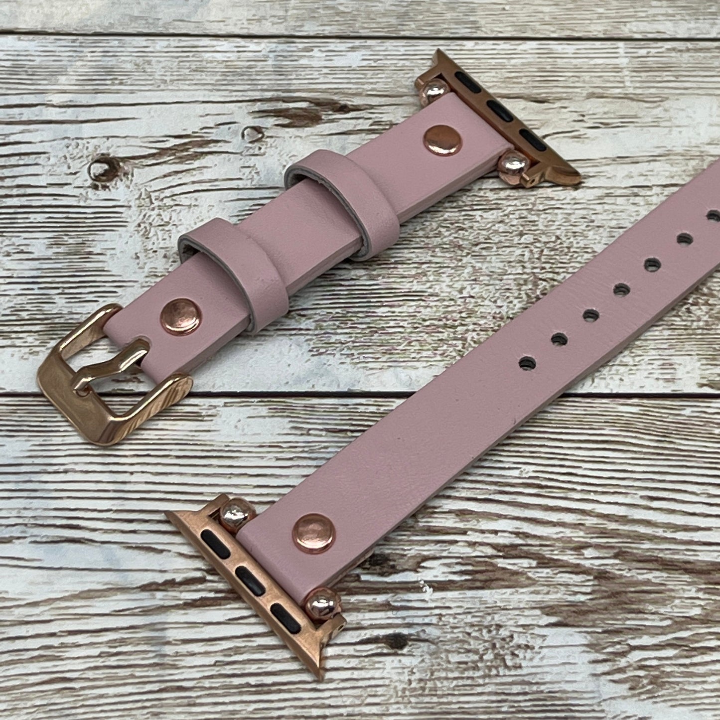 Pink Apple Watch Band 38mm 40mm 42mm 44mm, Slim Light Pink Band for Apple Watch Series 1 2 3 4, iwatch Band for Women