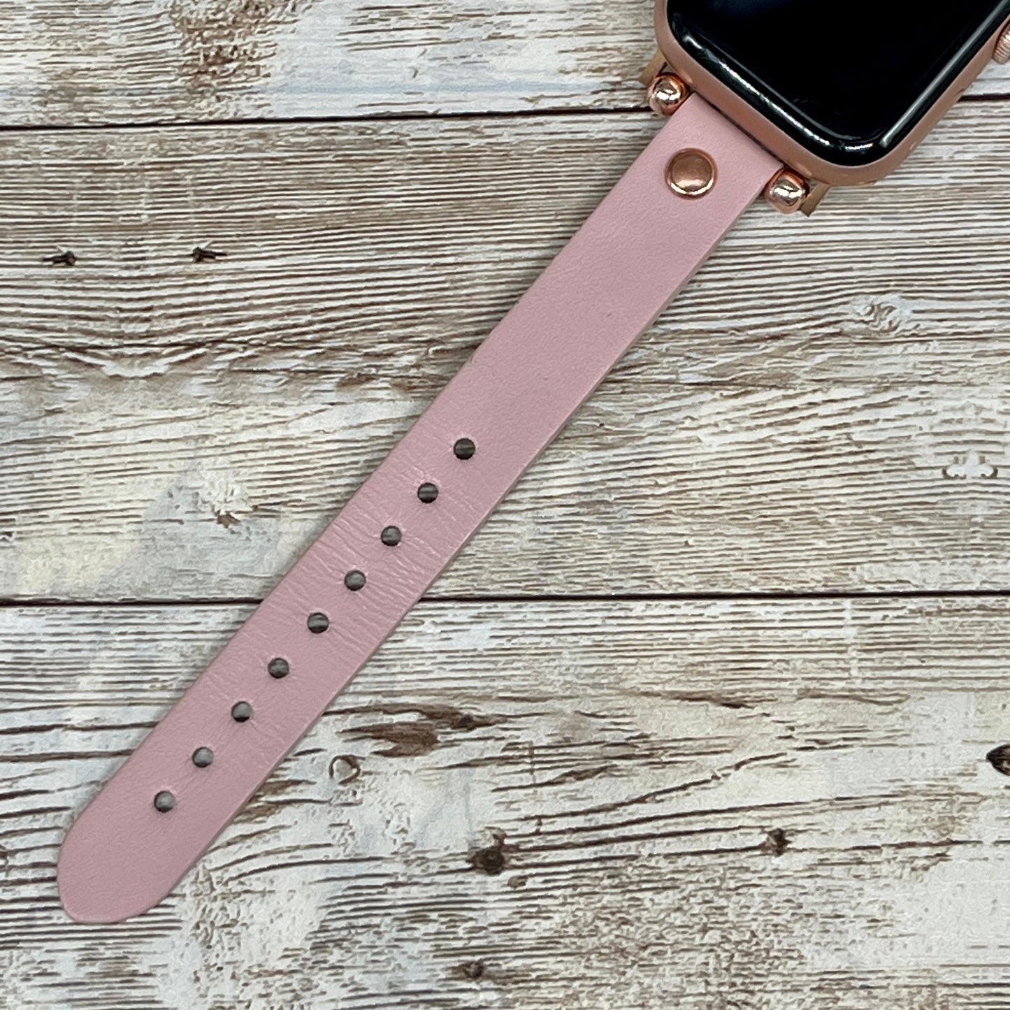 Pink Apple Watch Band 38mm 40mm 42mm 44mm, Slim Light Pink Band for Apple Watch Series 1 2 3 4, iwatch Band for Women