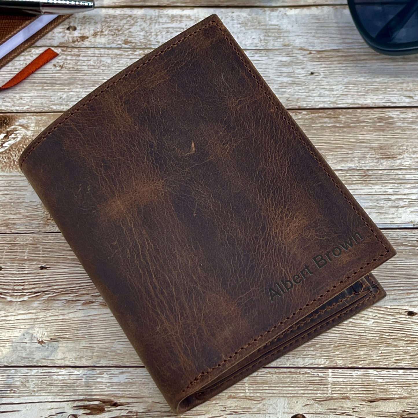 Engraved Wallet For Husband, Personalized Wallet For Husband, Mens Wallet, Leather Wallet, Graduation Gift, Gift For Husband