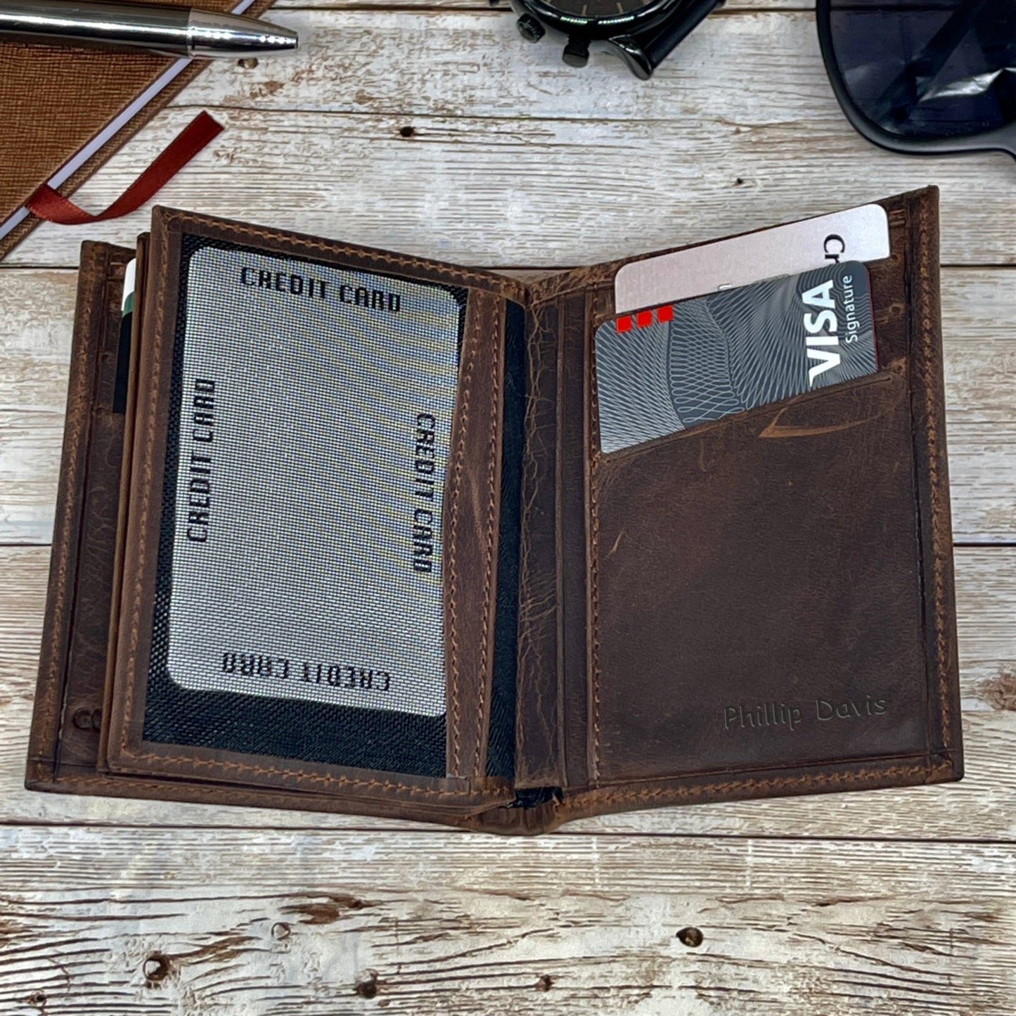 Engraved Wallet For Husband, Personalized Wallet For Husband, Mens Wallet, Leather Wallet, Graduation Gift, Gift For Husband