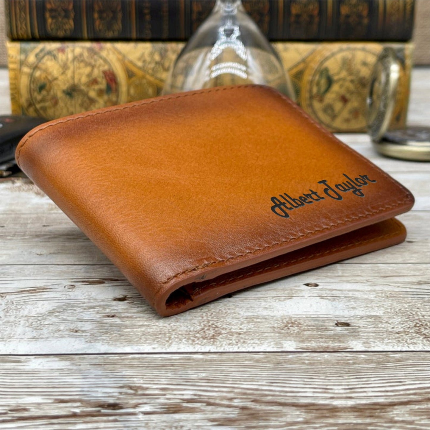 Men's Wallet | Personalized Wallet | Gift for Him | Groomsman Gift | Husband Gift | Monogram Wallet | Engraved Wallet | Gift for Dad