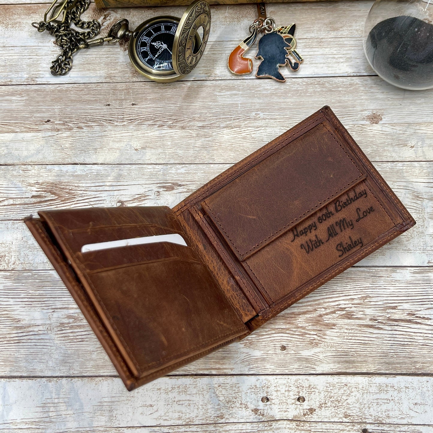 Personalized Leather Wallet | Fathers Day Gift | Handmade Bifold Wallet | Monogrammed Wallet For Men | Engraved Wallet | Customized Wallet