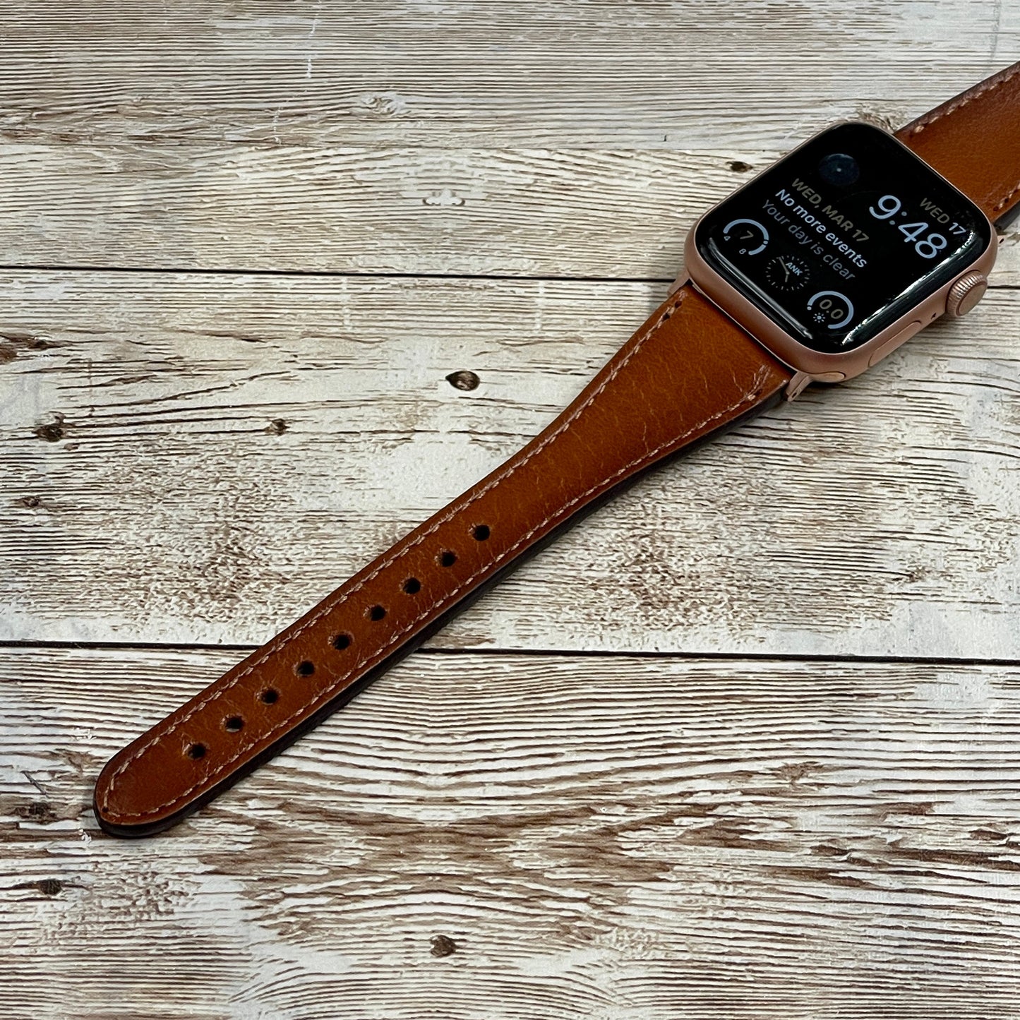 Apple Watch Slim Band, Apple Watch Leather Band, 38mm, 40mm, 42mm, 44mm, Apple Watch Strap, Suitable for Series: 1-2-3-4-5-6 & SE