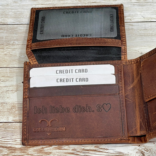 Custom Wallet For Men, Custom Brown Leather Wallet, Personalized Mens Leather Wallet, Gift Wallet For Men, Groomsmen Wallet Gift for Him