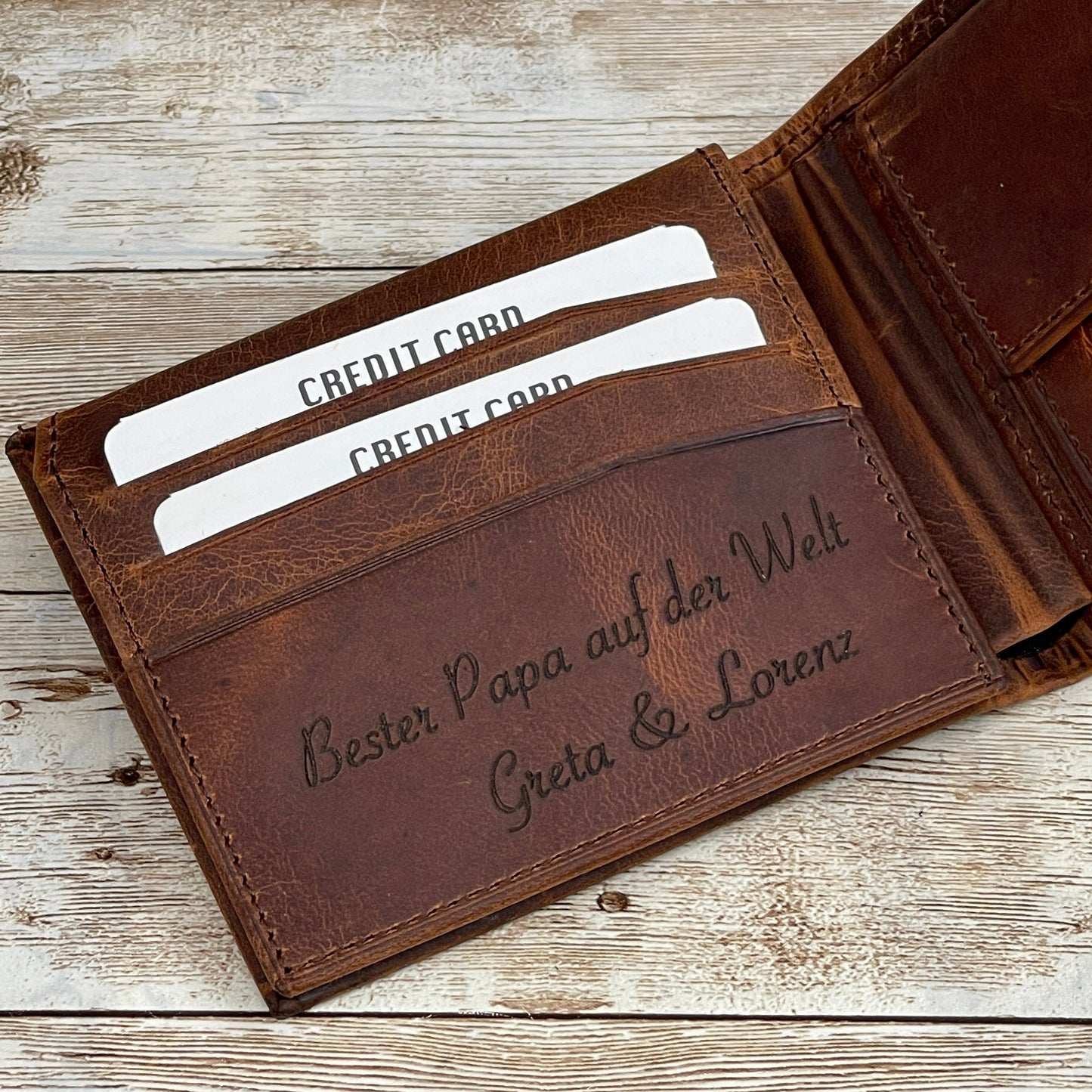 Custom Leather Wallet l Brown Leather Wallet l Anniversary Gift for Him Personalized Mens Leather Wallet l Groomsmen Wallet Gift for Him