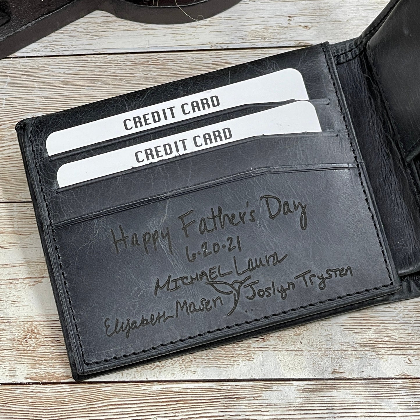 Fathers Day Gift for Dad,Personalized Wallet,Mens Wallet,Engraved Wallet,Leather Wallet,Custom Wallet,Gift for Men,Anniversary Gift for Him