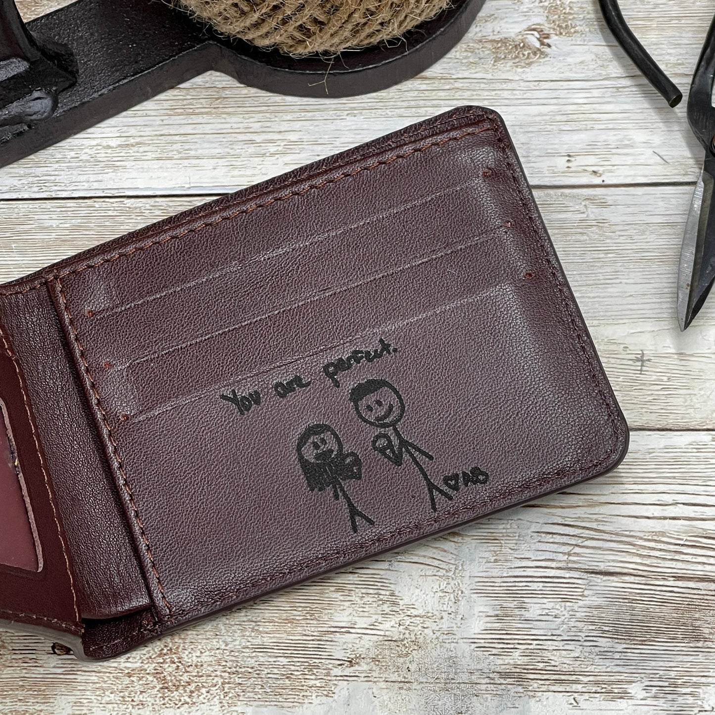Gift for boyfriend | Personalized Mens Wallet | Gifts for him | Father's Day Gift | Wallet for My Man, Genuine Leather | Gift For Husband