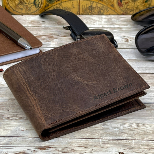 Dark Brown Handmade Leather Wallet