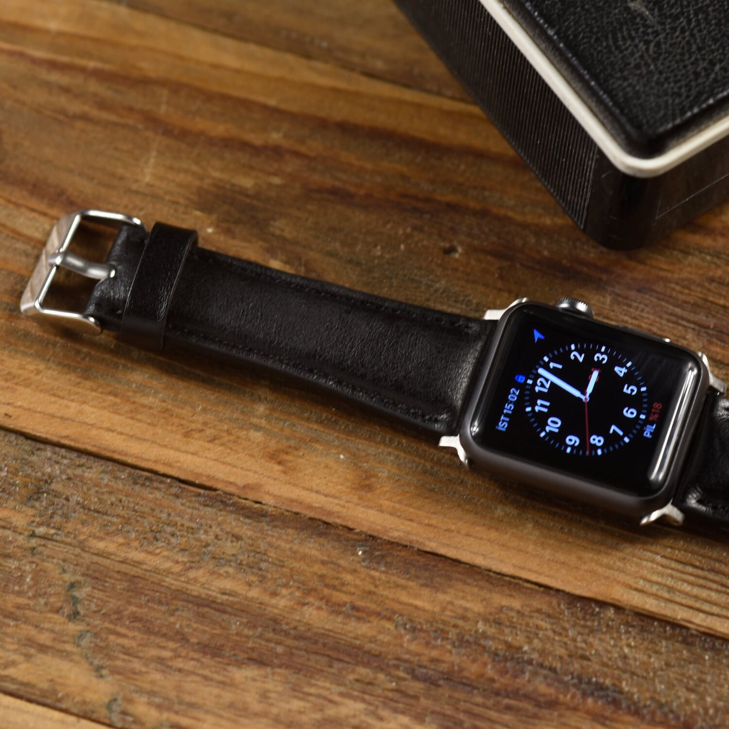 Leather Apple Watch Band for Series 6-5-4-3-2-1  / Apple watch strap 38mm, 40mm, 42mm, 44mm / Classic apple strap / Men's Apple Leather Band