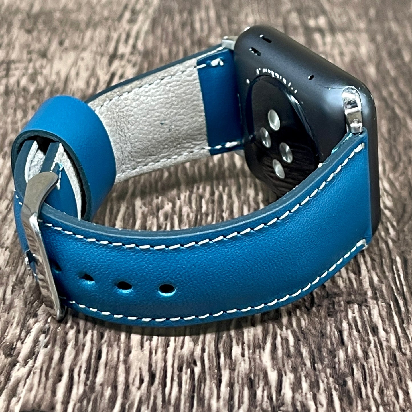 Apple Watch Leather Bands Royal Blue Apple Watch Band for Man, Apple iWatch Strap Gift, For Apple Watch Series 1-2-3-4-5-6