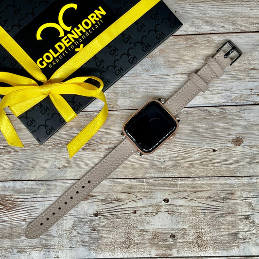 Women Apple Watch Band 38mm 40mm 42mm 44mm Leather Slim Apple Watch Band for Women, Gift for her iwatch bracelet