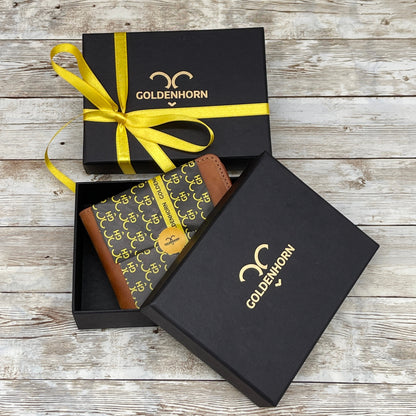 Handwriting Wallet | Personalized Mens Wallet | Customized Mens Leather Wallet | Engraved Mens Logo Wallet | Monogrammed Wallet