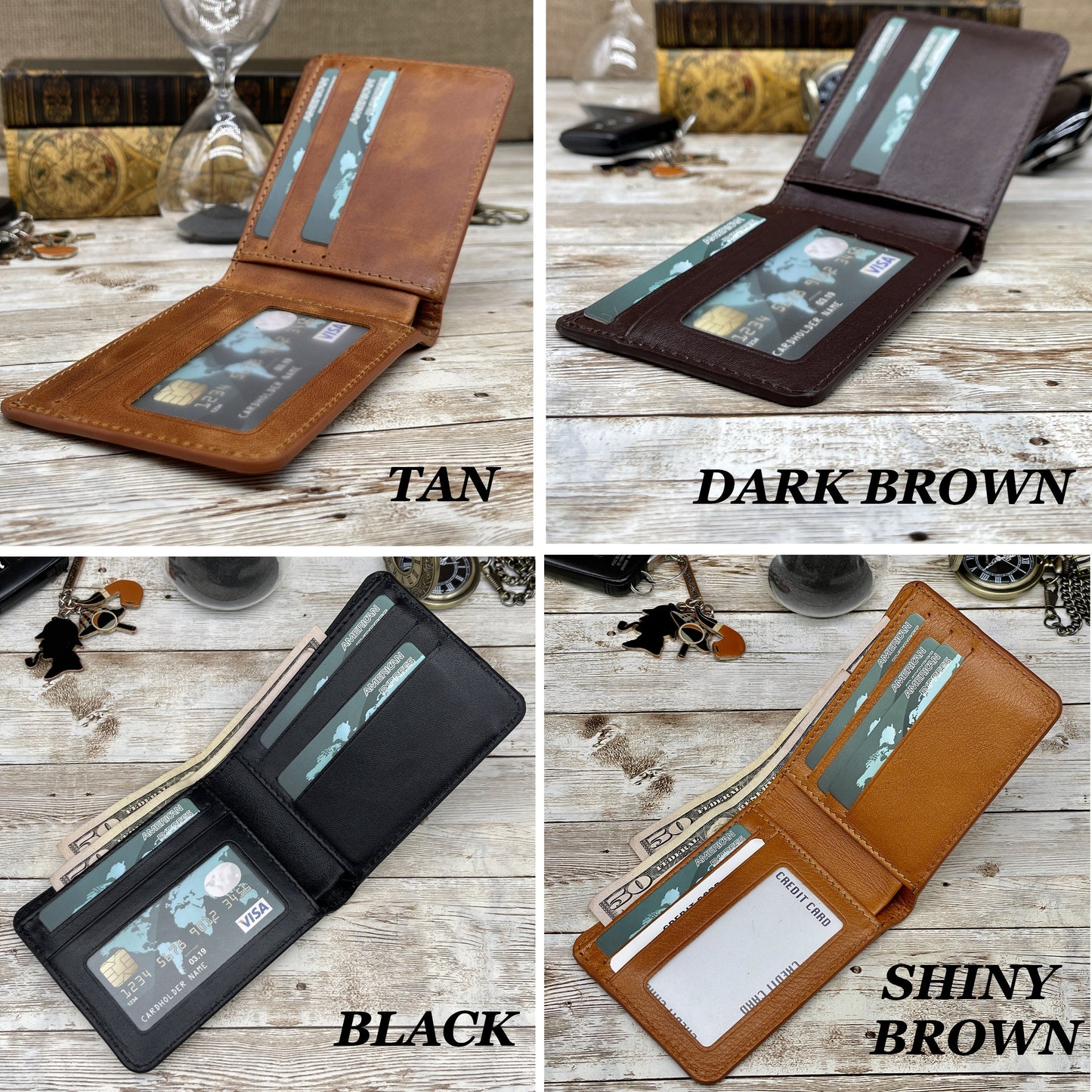 Gift For Fathers Day | Mens Wallet | Customized Leather Wallet | Engraved Mens Logo Wallet | Monogrammed Wallet | Personalize Wallet