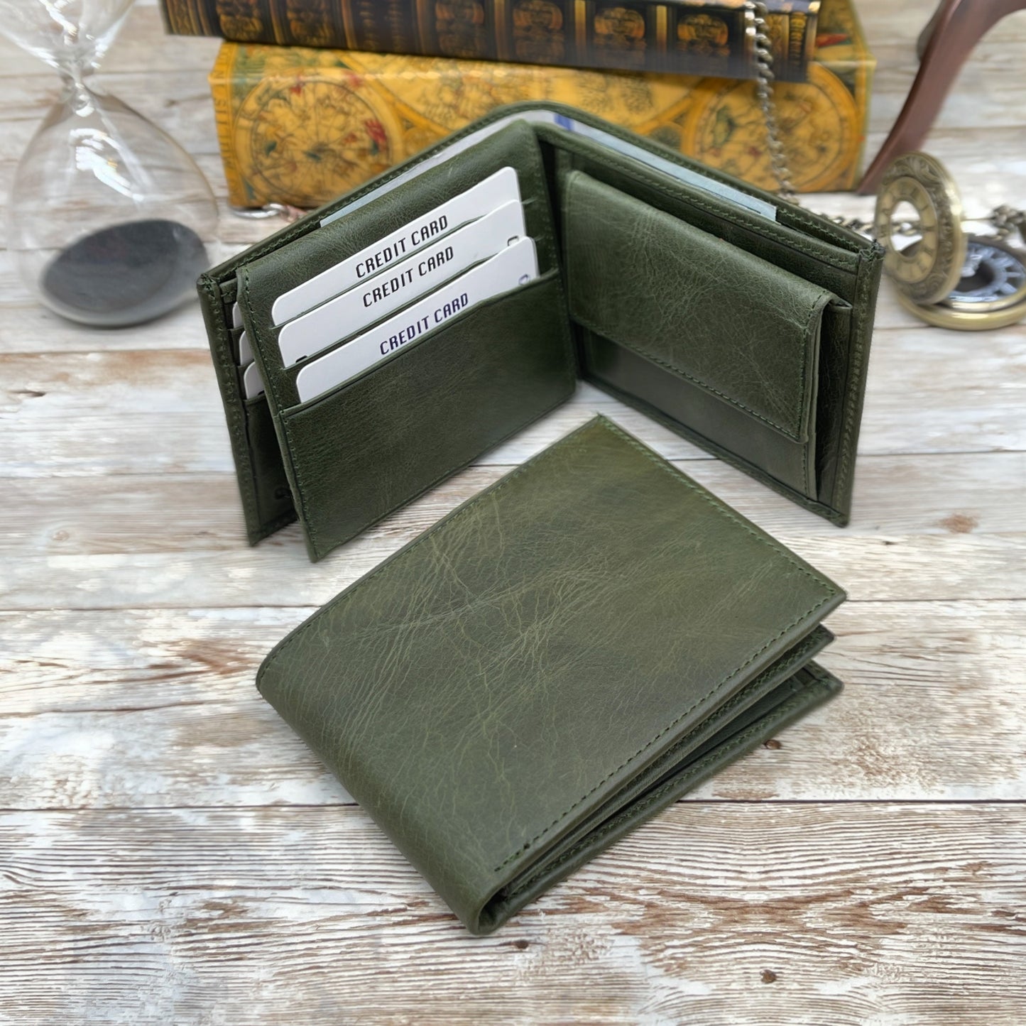 Custom Leather Wallet l Brown Leather Wallet l Anniversary Gift for Him Personalized Mens Leather Wallet l Groomsmen Wallet Gift for Him