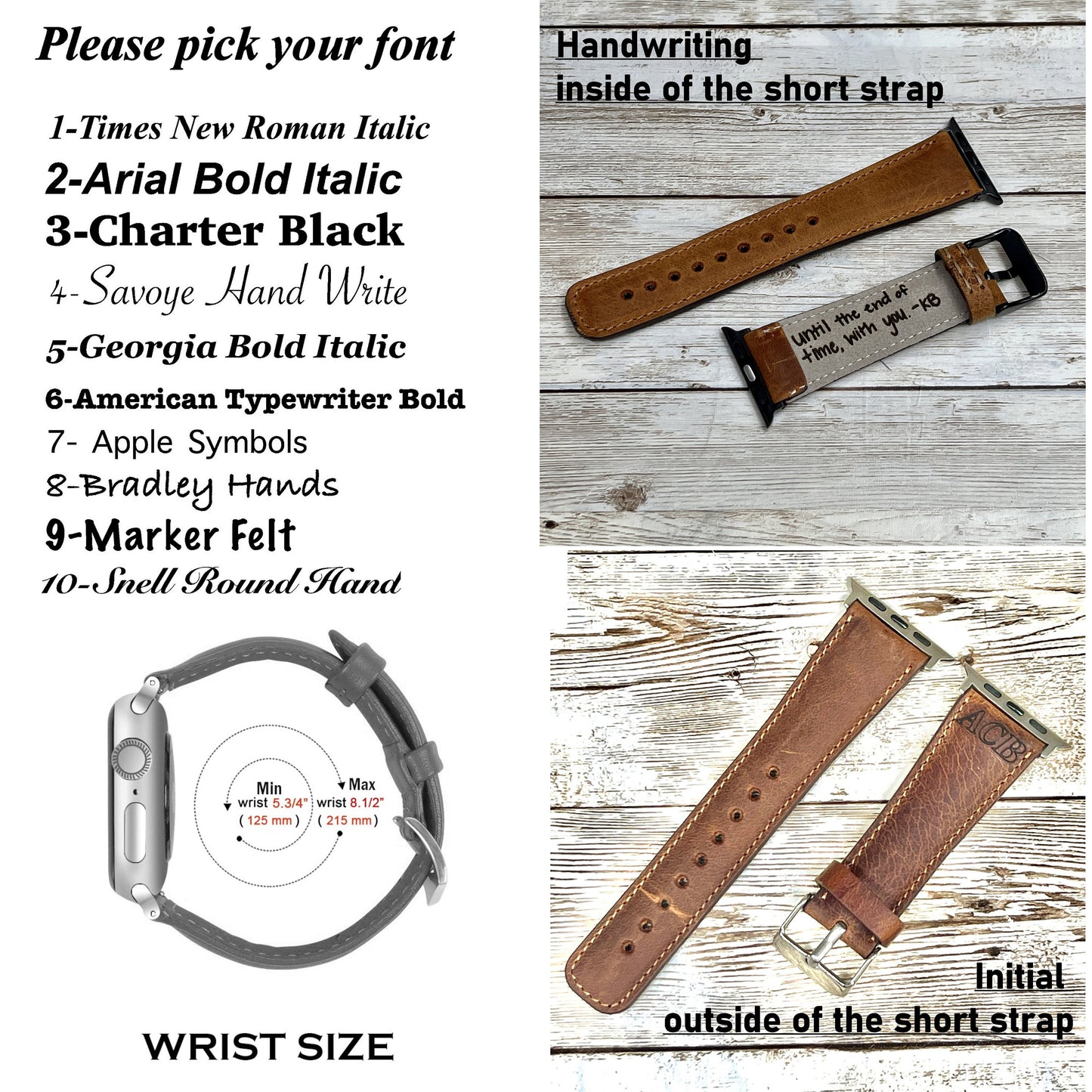 Apple Watch Leather Bands, Apple Watch Band for Man, Apple iWatch Strap Gift, For Apple Watch Series 1-2-3-4-5-6-7